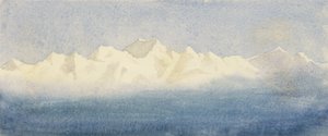 アルプスの風景、1875